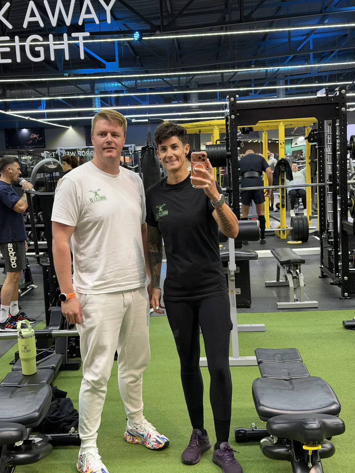 Christilee Jansen coaching a client one-on-one